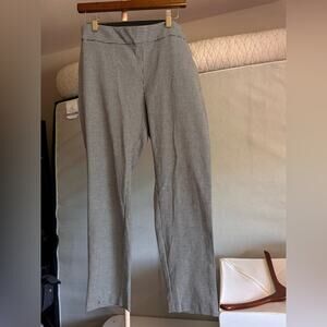 Classic Houndstooth Work Slacks Tailored Fit, Timeless Office Essential Size 12